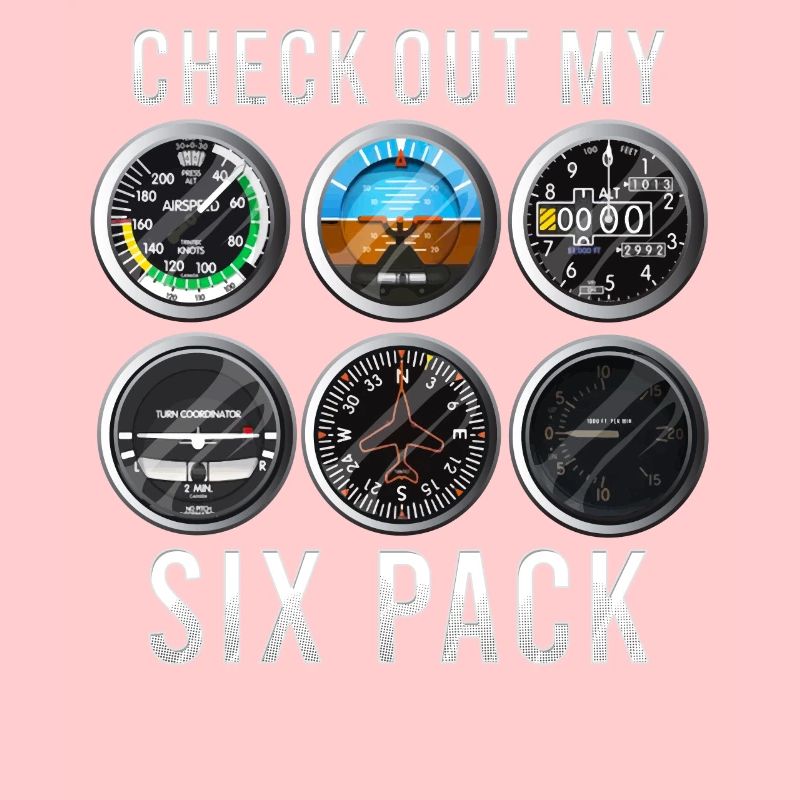 Lustiger Check Out My Six Pack Flugzeugpilot