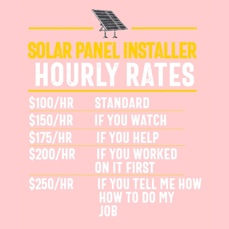 Solar Panel Installer Technician Men Renewable