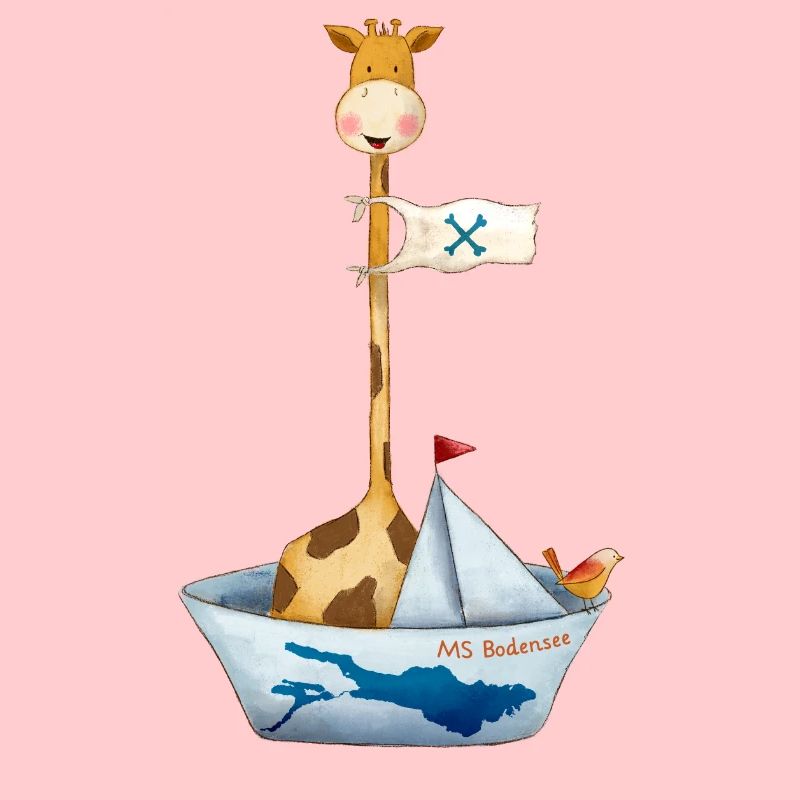 MS Bodensee Giraffe und Vogelfreund auf dem Schiff