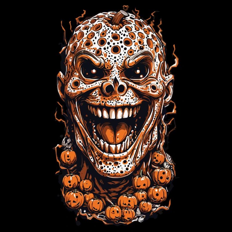 Effrayant Halloween Pumpkin Trypophobia Design