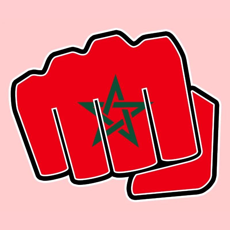 Marokko Fahne Flagge Faust Geschenkidee