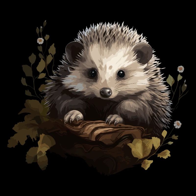 Hérisson Hérisson Bébé Animal Forêt Nature