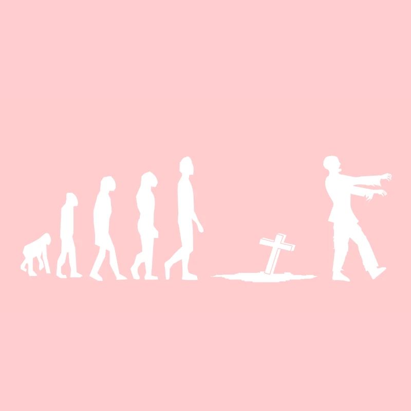 Zombie Evolution Humor Fun