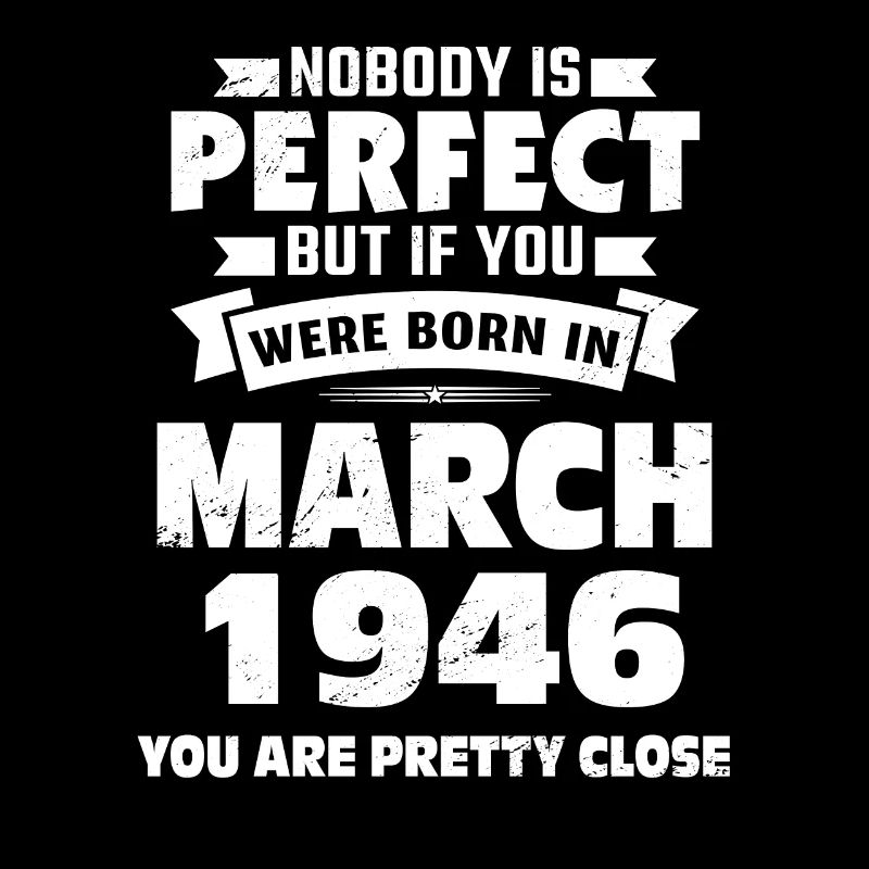 77e anniversaire Mars Né en 1946 Idée cadeau