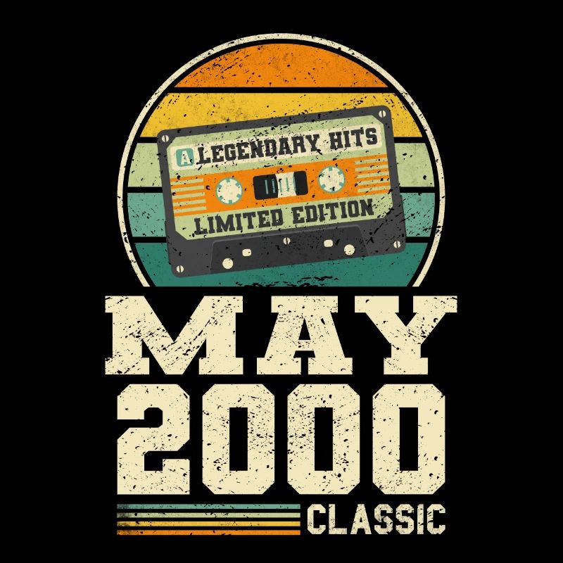 23e anniversaire Mai Année 2000 Idée cadeau