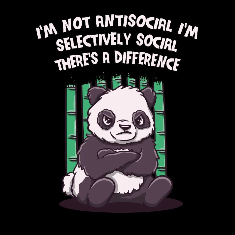 Je ne suis pas antisocial dans sélectivement social drôle