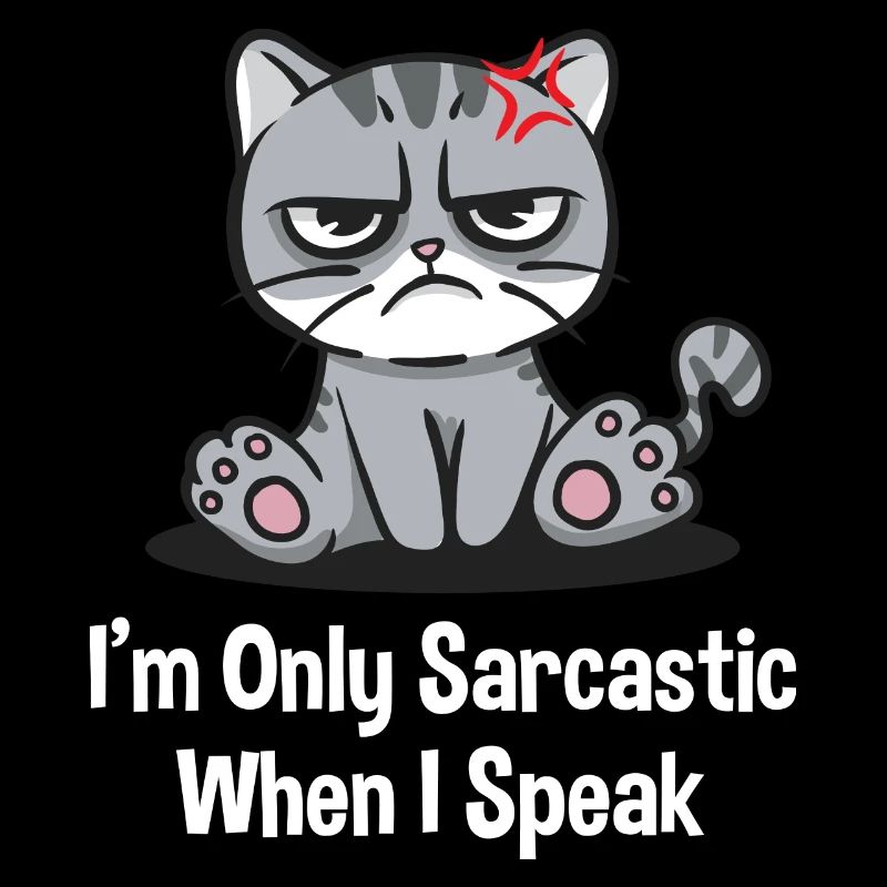 I'm just being sarcastic when I make funny sarcasm