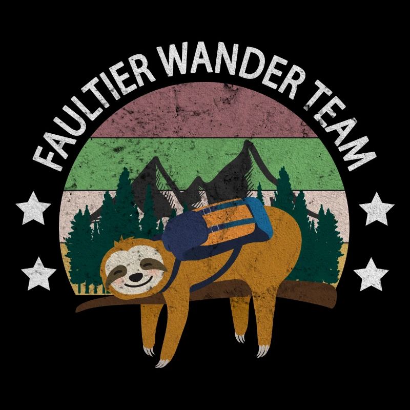 Faultier Wander Team wandern Wanderung
