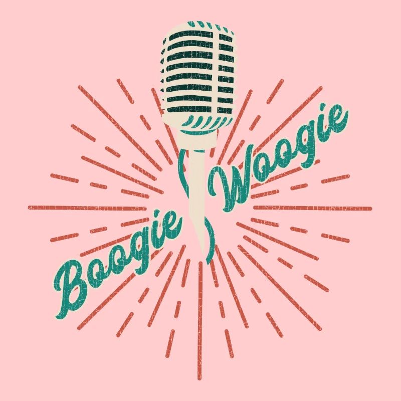 Boogie Woogie Vintage Mikrofon Geschenk