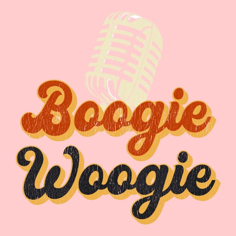 Boogie Woogie Vintage Mikrofon Geschenk