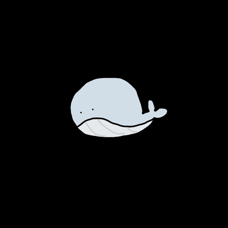A cute little whale