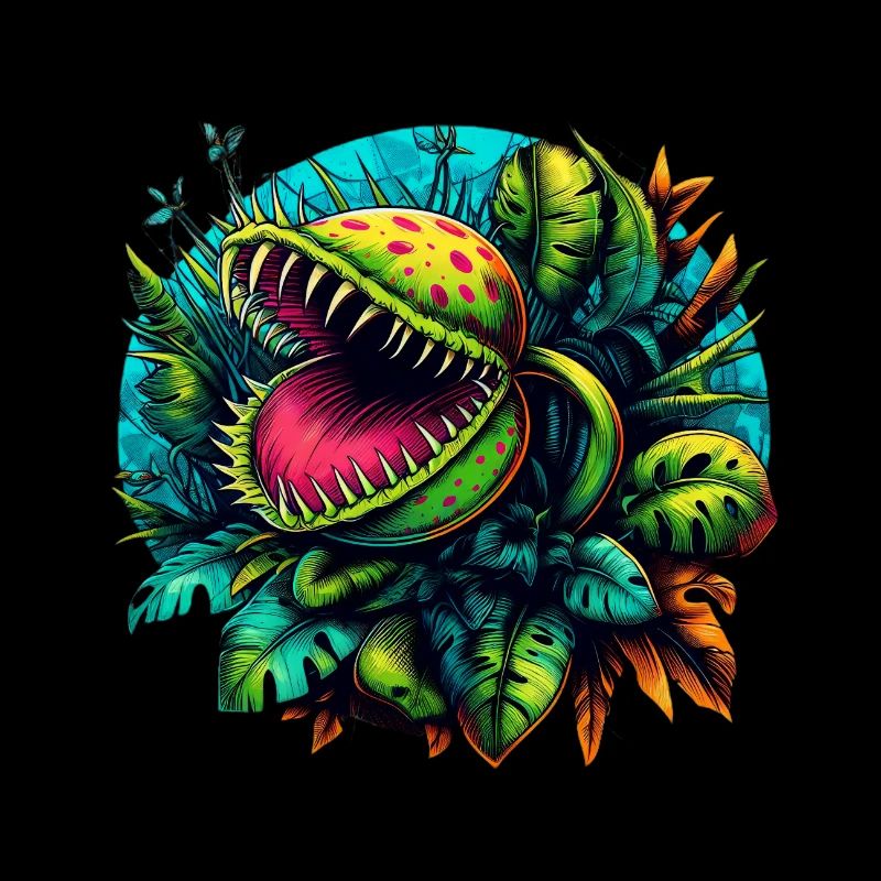 Venus Flytrap Jungle avec des monstres exotiques
