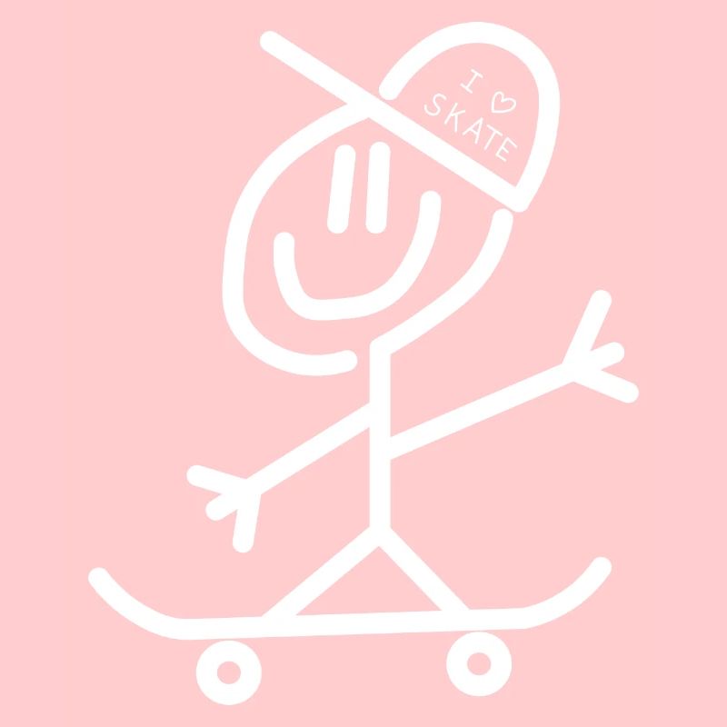 Skateboard Strichmännchen