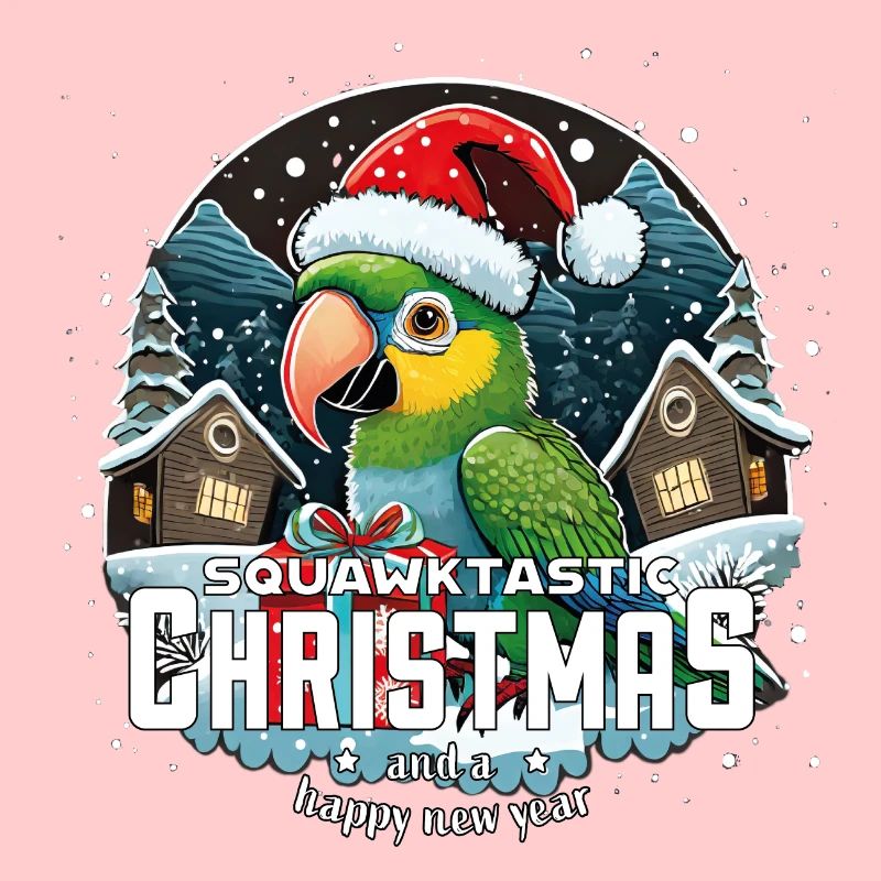 Christmas Parrot - squawktastic Christmas