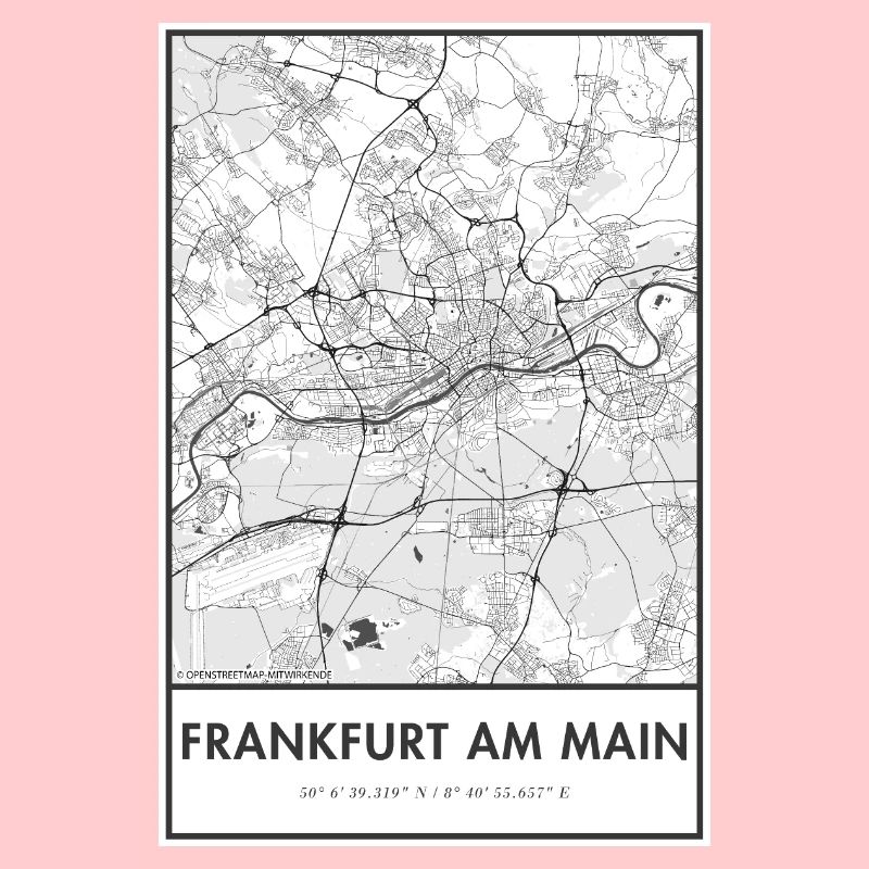 Frankfurt am Main map city map map