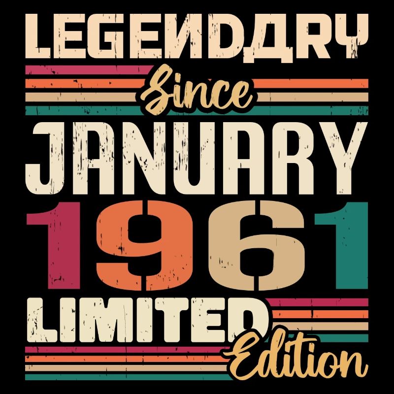 Geburtstagsgeschenk Geboren Im Januar 1961 - 1961