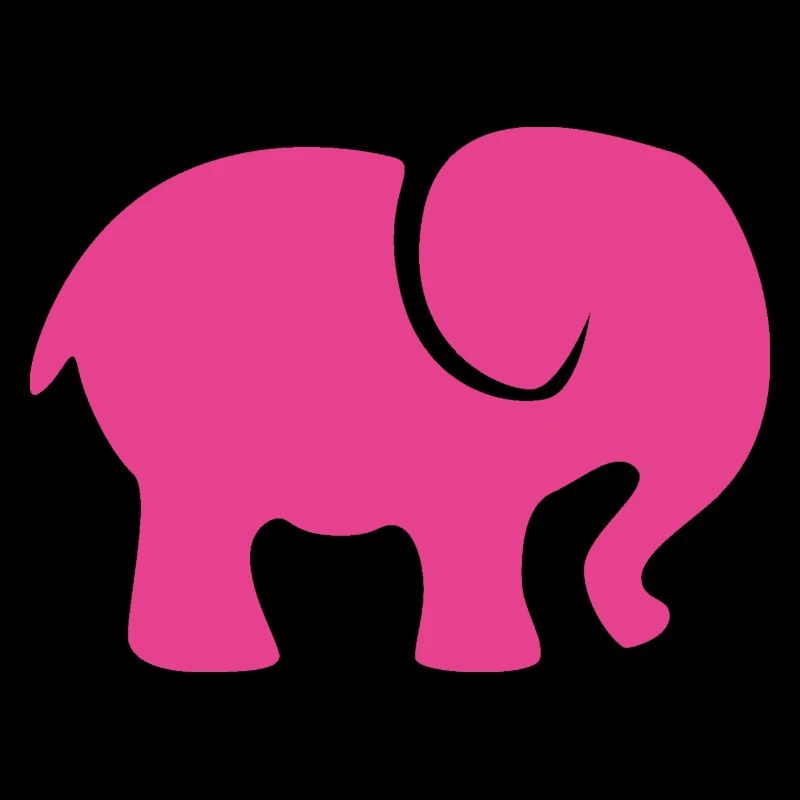 Éléphant rose