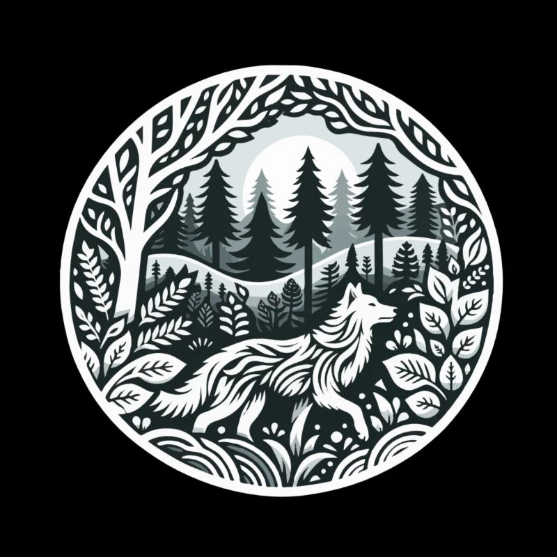 Wolf in the forest