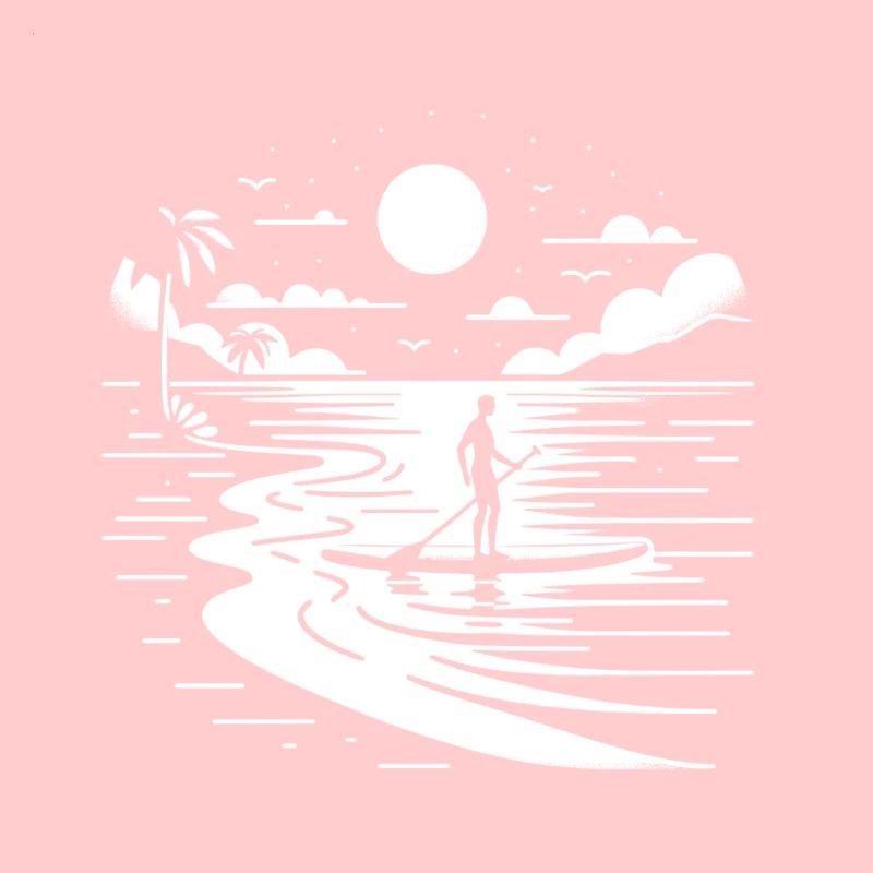 SUP sur la plage