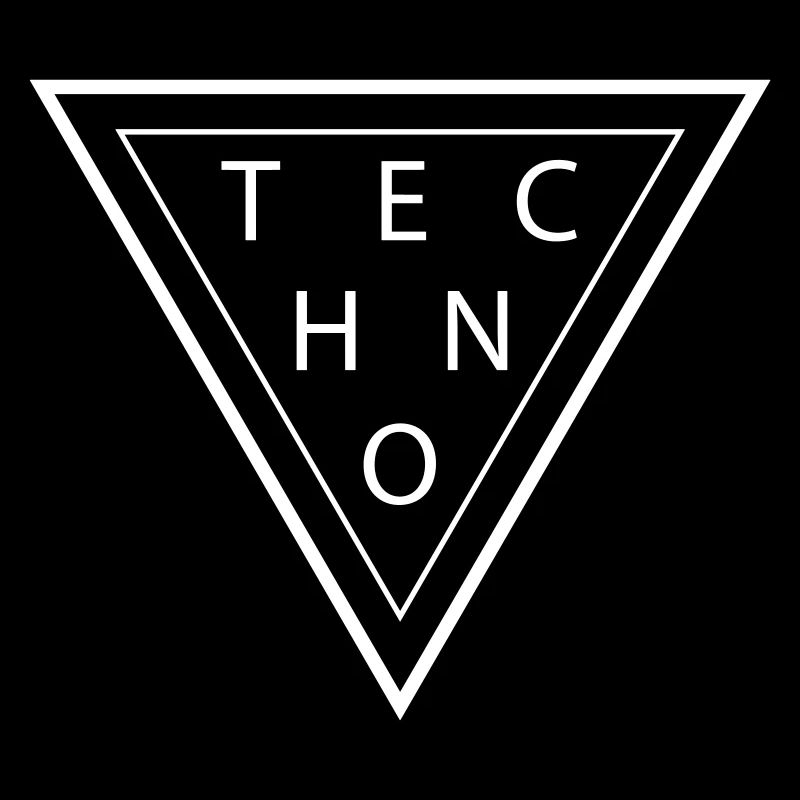 T-shirt Techno Triangle Minimal House DJ Gift