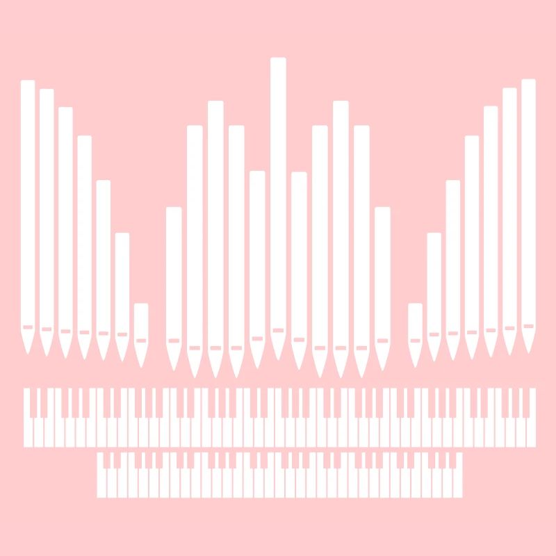 Orgue avec conception de clavier