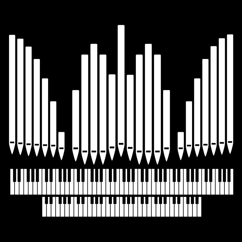 Orgue avec conception de clavier