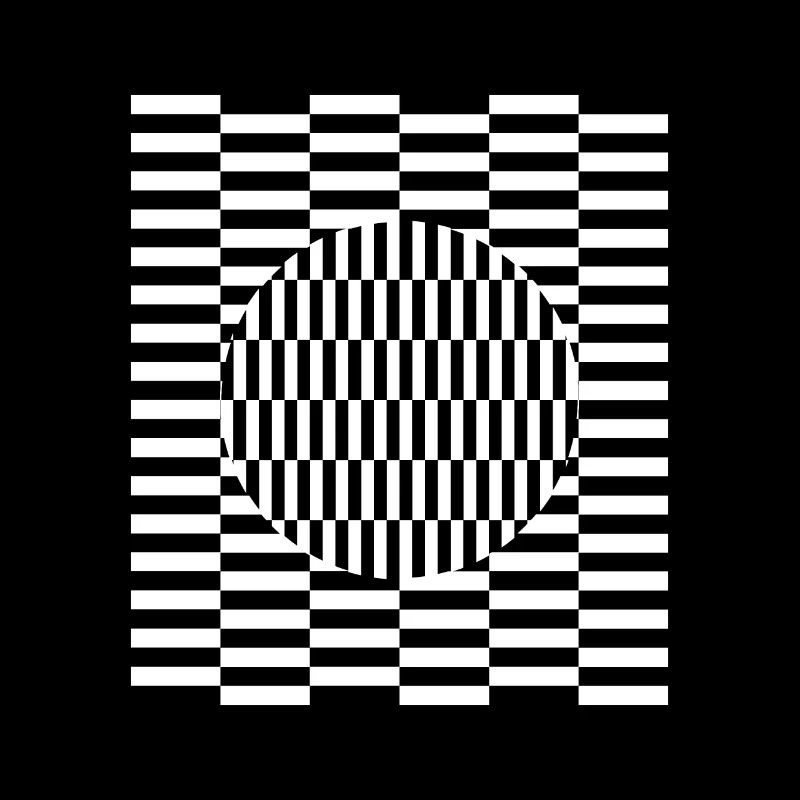 Visual grid perception illusion imagination