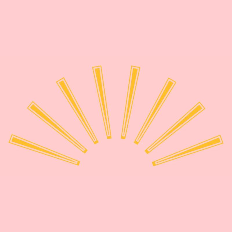 rayons de soleil rétro