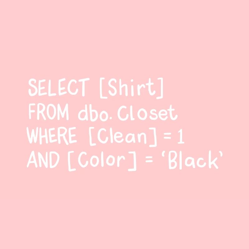 Select Clean Black Shirt - Programmeur de cadeaux