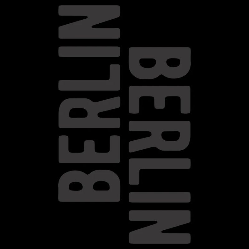 Berlin lettering Berlin Berlin slogan