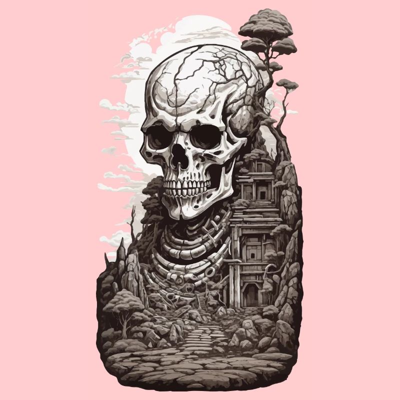 Occulte & Steampunk Conception esthétique du squelette géant