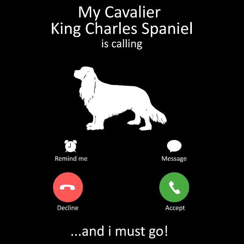 Le Cavalier King Charles Spaniel appelle le design
