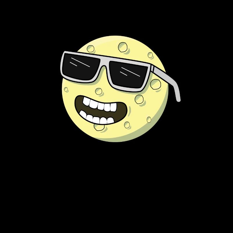 Lunettes de soleil lune rire