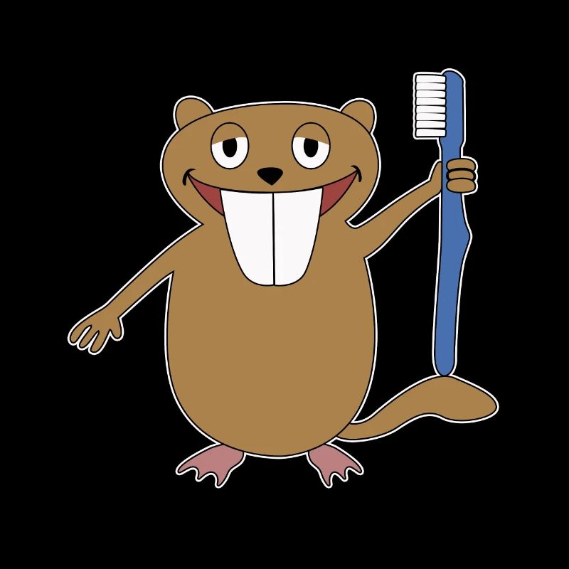 Brosse à dents brosse à dents enfants cadeau cadeau de castor