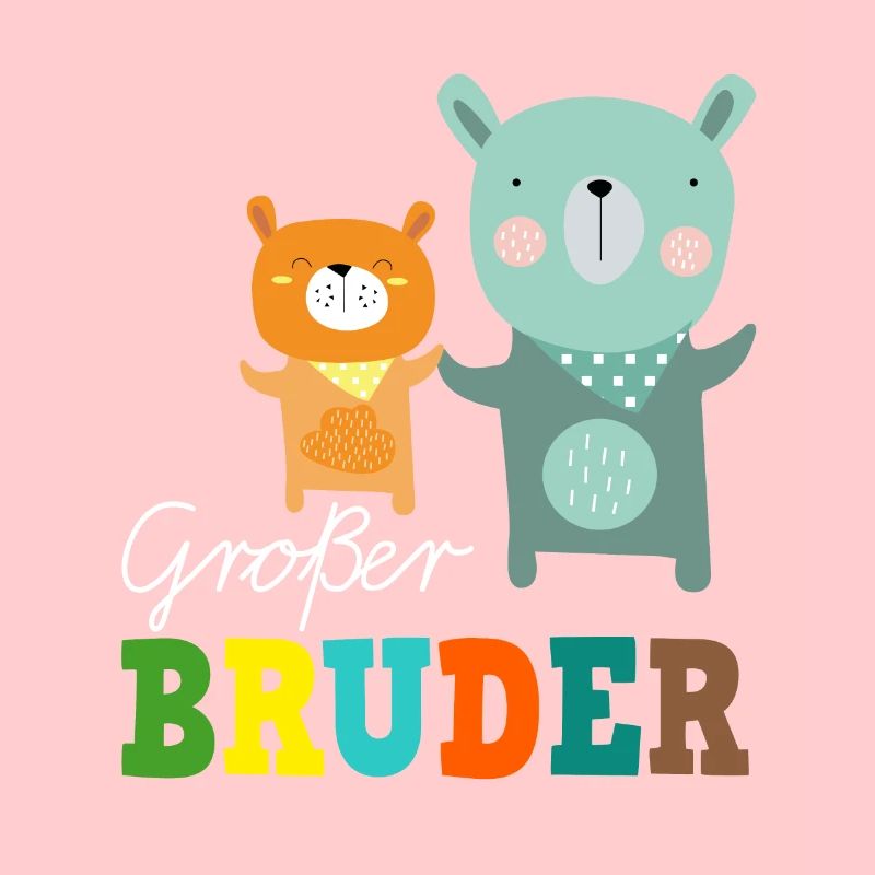Großer Grosser Bruder Bär T-Shirt Bären