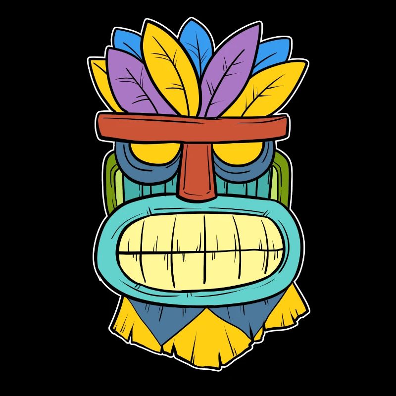 Masque Tikki Tiki Hawaii Hawaii Cadeau