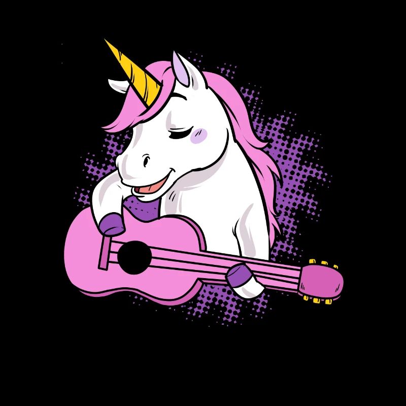 Musik Einhorn Gitarre Banjo Ukulele Geschenk Idee