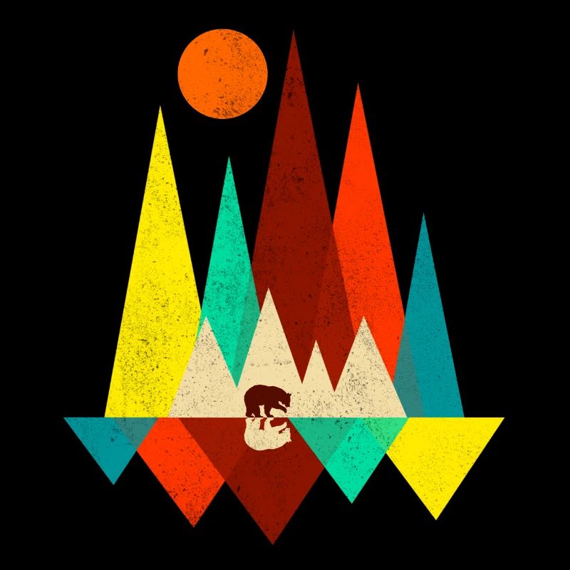 Brown Bear Polar Bear Black Bear Mountains Mountains Gift