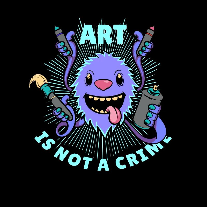 Sprayer Graffiti L'art n'est pas un crime