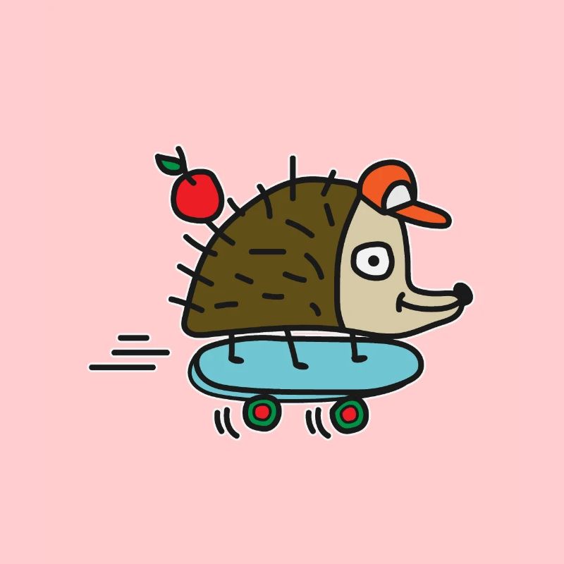 Skateboard Igel Skateboarding Freestyle Hobby Kind