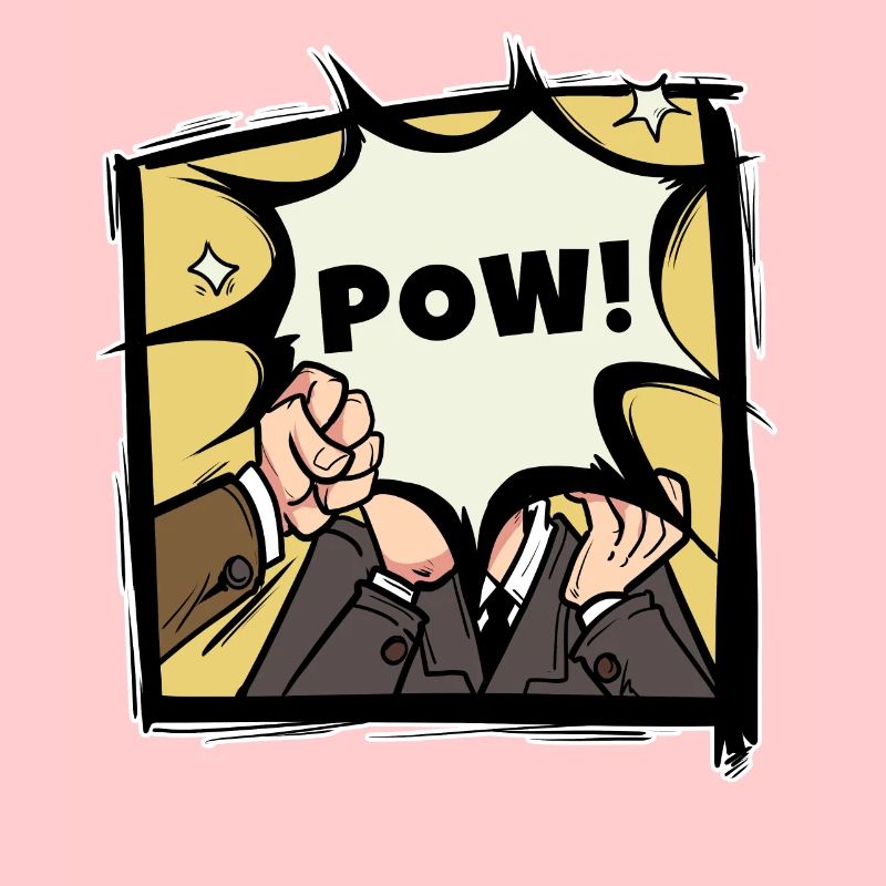 Pow Comic Buch Schlag Cartoon Sprechblase Geschenk