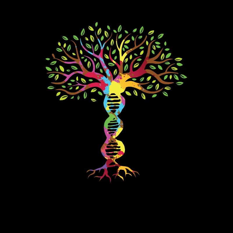 DNA Tree Colorful Gene Gift