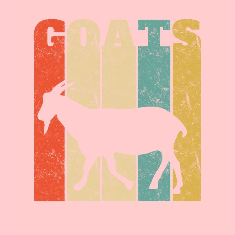 Silhouette de chèvre rétro