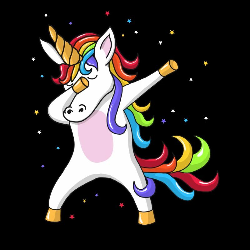 Dabbing Unicorn glitter