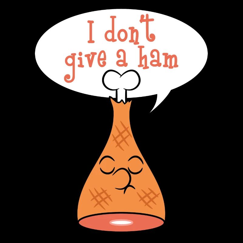 Tee shirt "Je ne donne pas de jambon". Fait un