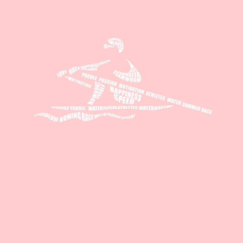 Rowing Word Art Kayaking Équipe de rameurs Canoë Kayak