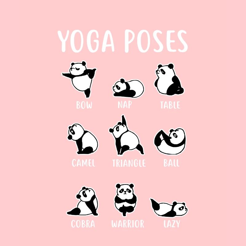 Cadeau de yoga panda