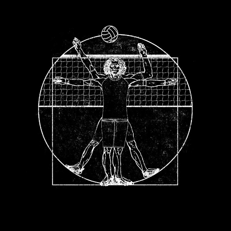 Vitruvian Mann-Volleyballgeschenk