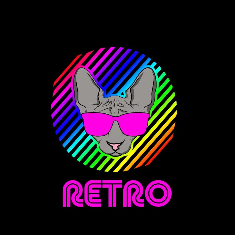 Chat rétro chat des années 90