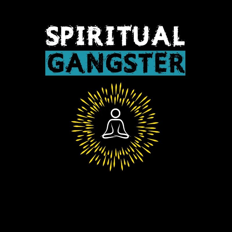 Meditating Buddhist Spiritual Gangsta